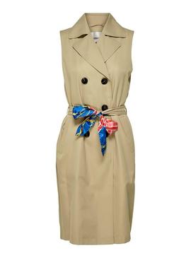 Trench Only Paula Camel para Mujer