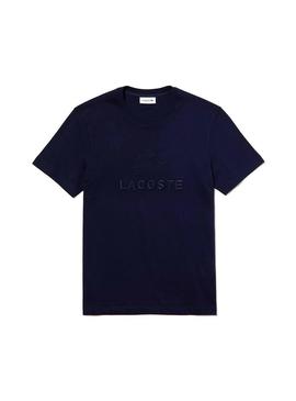 Camiseta Lacoste Embroidered Azul Hombre