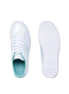 Zapatillas Lacoste Carnaby Blanco Verde Mujer