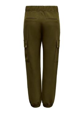 Pantalon Only Glowing Verde Mujer