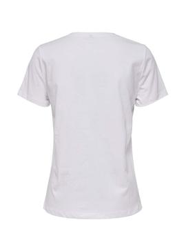 Camiseta Only Kita Blanco Mujer