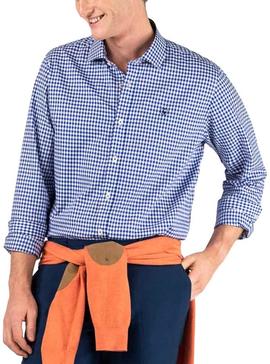 Camisa El Ganso Pin Point Azul Hombre