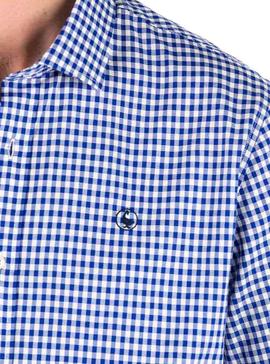 Camisa El Ganso Pin Point Azul Hombre