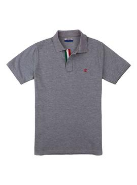 Polo El Ganso Logo Gris Hombre