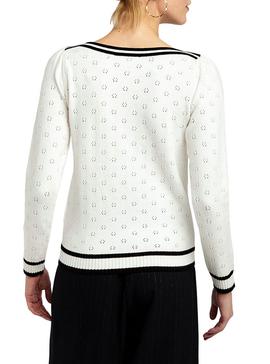 Jersey Naf Naf Troquelado Crudo Para Mujer