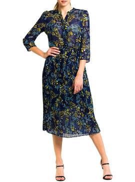 Vestido Naf Naf Midi Estampado Mujer