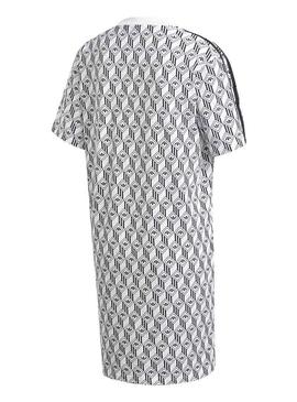 Vestido Adidas Geometrico Blanco para Mujer