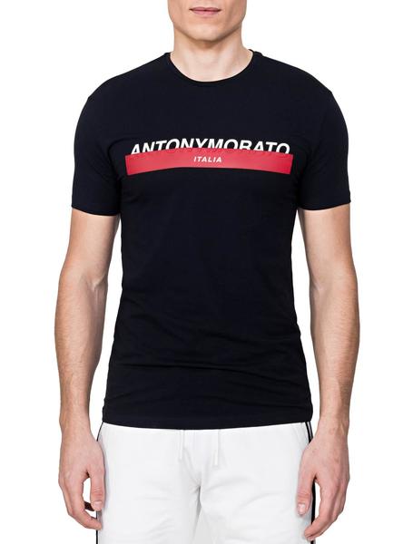 Excerpt Probably friendship Camiseta Antony Morato Logo Marino Hombre