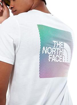 Camiseta The North Face Rainbow Blanco Hombre