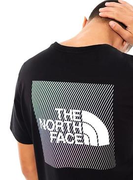 Camiseta The North Face Rainbow Negro Hombre