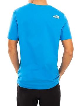 Camiseta The North Face Logo Azul Hombre