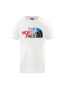 Camiseta The North Face Logo Blanco Hombre