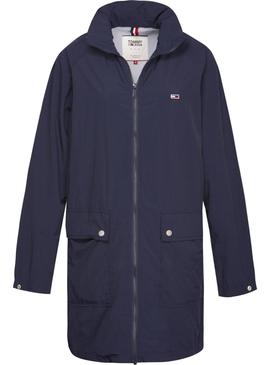 Parka Tommy Jeans Essential Azul Mujer