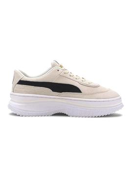 Zapatillas Puma Deva Suede Beige Mujer 