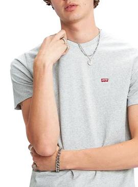 Camiseta Levis Original Gris Hombre