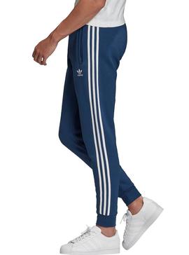 Pantalones Adidas 3 Stripes Azul Hombre