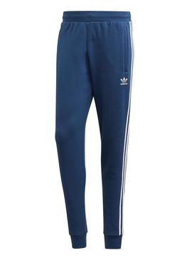 Pantalones Adidas 3 Stripes Azul Hombre