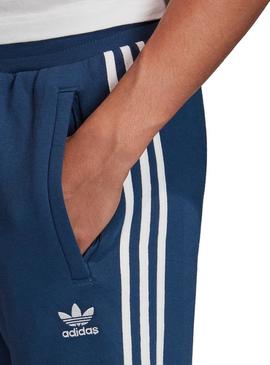 Pantalones Adidas 3 Stripes Azul Hombre