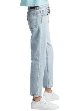 Pantalón Vaquero Levis 501 Crop Azul Mujer