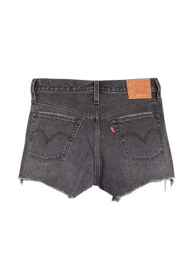 Short Levis 501 Original Gris Para  Mujer