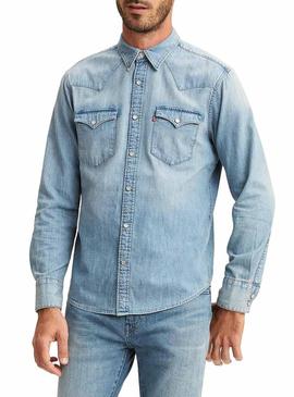 Camisa Levis Barstow Western Denim Claro Hombre