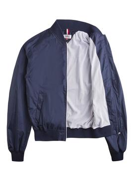 Bomber Tommy Jeans Recycled Azul Mujer