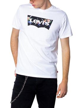 Camiseta Levis Hausemark Floral Blanco Hombre
