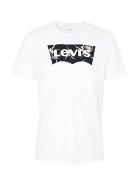 Camiseta Levis Hausemark Floral Blanco Hombre