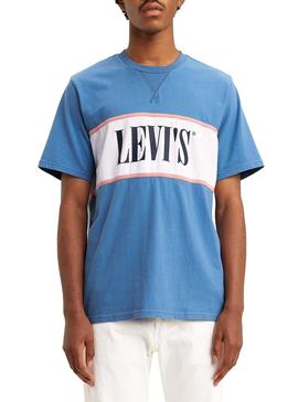 Camiseta Levis Colorblock Serif Riverside Azul 