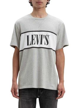 Camiseta Levis Colorblock Serif Riverside Gris 
