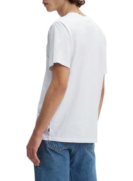 Camiseta Levis 90S Serif Blanco Hombre