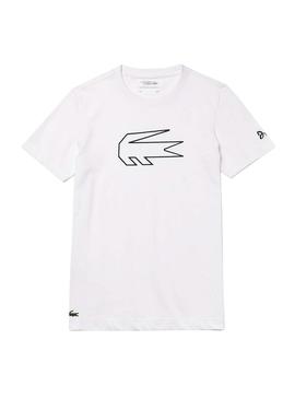 Camiseta Lacoste Novak Djokovic Blanco Hombre