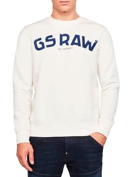 Sudadera G-Star GSRAW Blanco Hombre