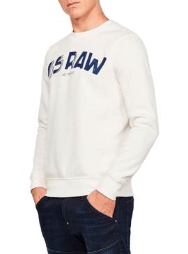 Sudadera G-Star GSRAW Blanco Hombre