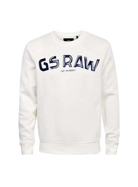 Sudadera G-Star GSRAW Blanco Hombre