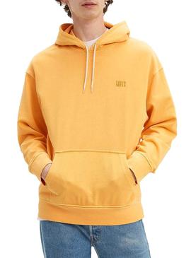 Sudadera Levis Hoddie Serif Basic Amarillo Hombre