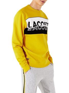 Sudadera Lacoste Graphic Amarillo Hombre