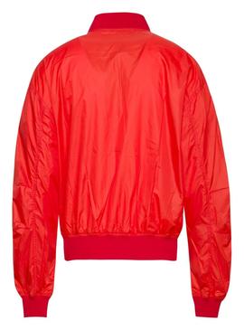 Bomber Tommy Jeans Recycled Rojo Mujer