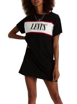 Vestido Levis Serif Logo Negro Mujer