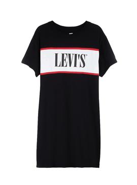 Vestido Levis Serif Logo Negro Mujer