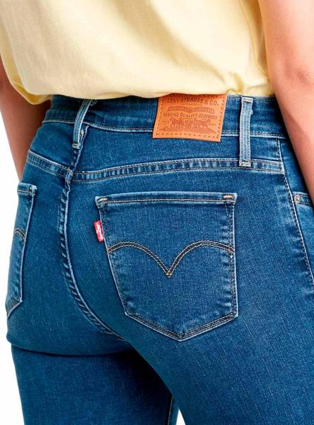 Agente de mudanzas Instalaciones Gallo Pantalon Vaquero Levis 712 Slim Mid Mujer