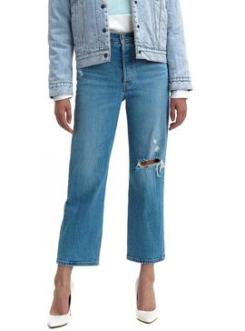 Pantalon Vaquero Levis Ribcage Mujer