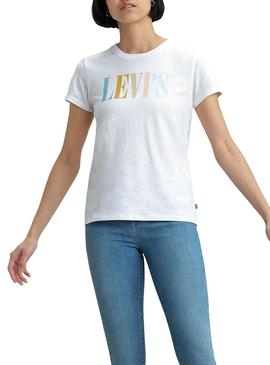 Camiseta Levis Perfect Serif Logo Multi Mujer