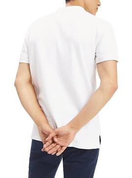 Polo Tommy Jeans Classic Solid Blanco Hombre