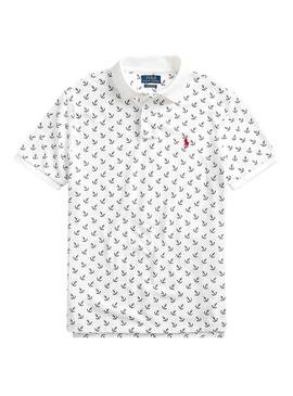 Polo Polo Ralph Lauren Anclas Blanco Hombre