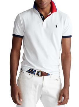 Polo Ralph Lauren Logo Blanco Hombre