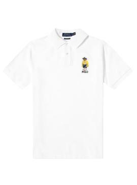 Polo Polo Ralph Lauren Oso Blanco Hombre