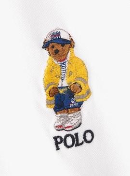 Polo Polo Ralph Lauren Oso Blanco Hombre