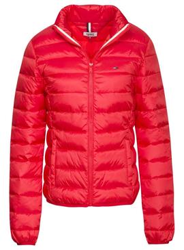 Cazadora Tommy Jeans Padded Light Rojo Mujer