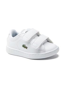 Zapatillas Lacoste Carnaby Evo Blanco Para Niños